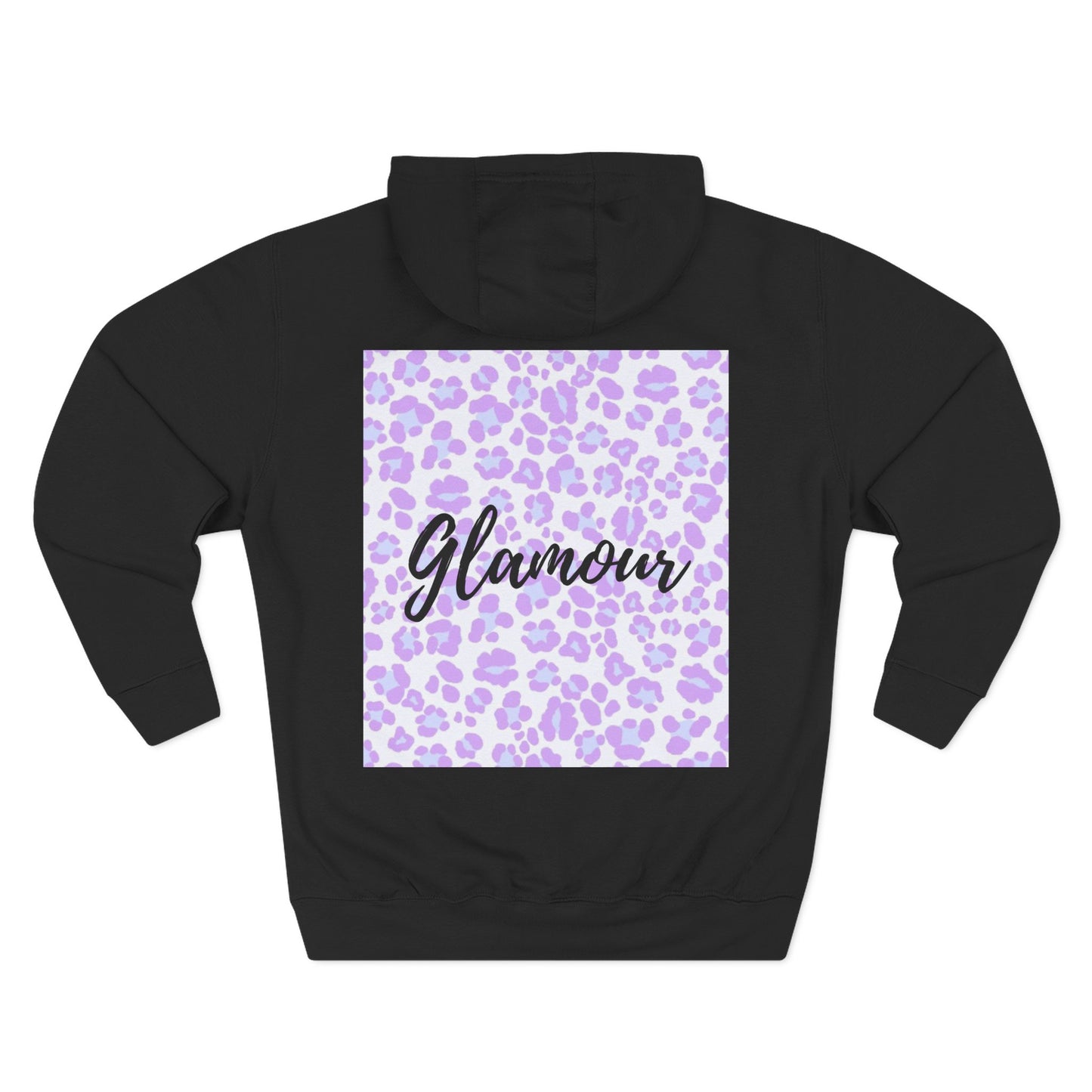 Glamour Leopard Print Fleece Hoodie - Stylish Comfort for Everyday Wear