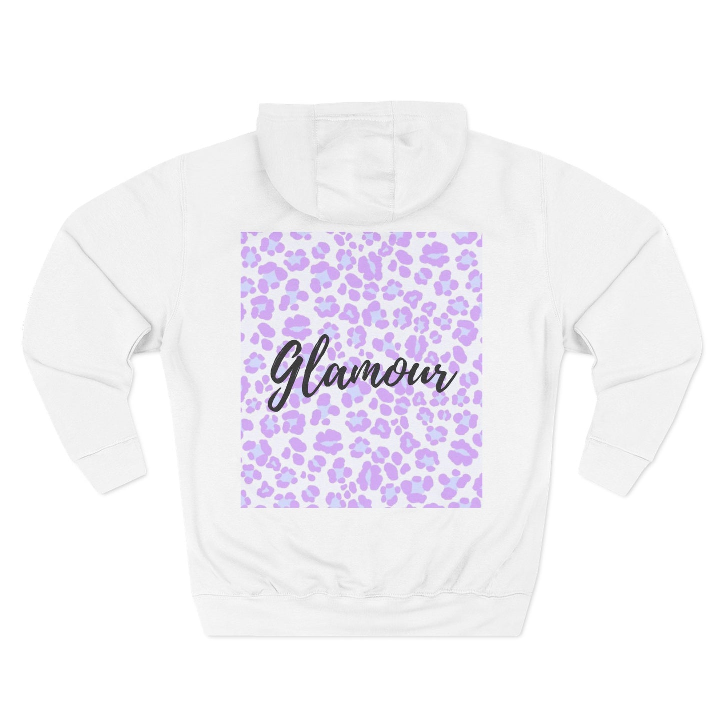 Glamour Leopard Print Fleece Hoodie - Stylish Comfort for Everyday Wear