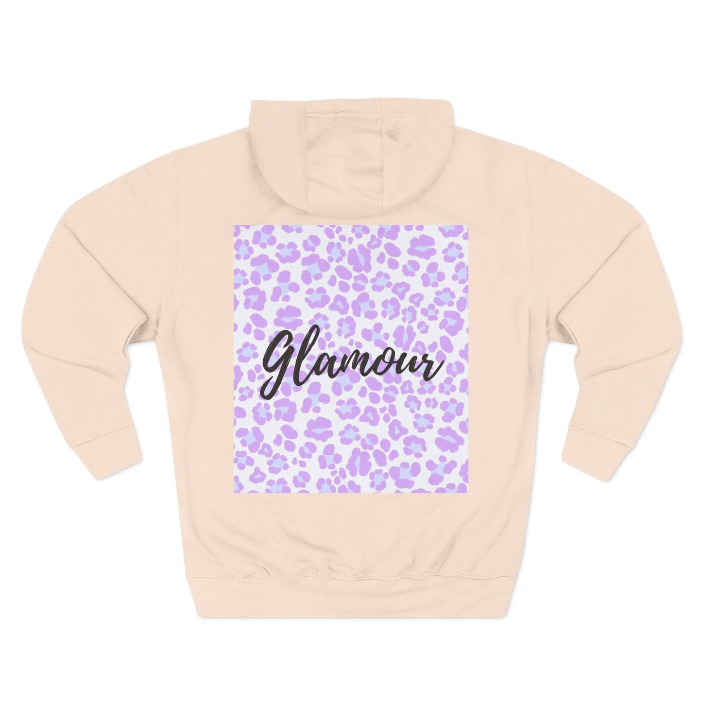 Glamour Leopard Print Fleece Hoodie - Stylish Comfort for Everyday Wear